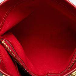 Pre Owned Louis Vuitton Brown/Red Monogram Pallas Shopper