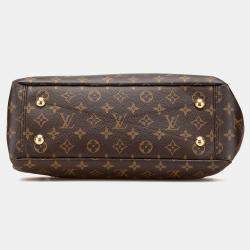 Pre Owned Louis Vuitton Brown/Red Monogram Pallas Shopper