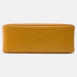 Pre Owned Louis Vuitton Shopper Tote Saffron Leather Size MM