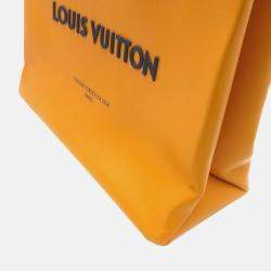 Pre Owned Louis Vuitton Shopper Tote Saffron Leather Size MM