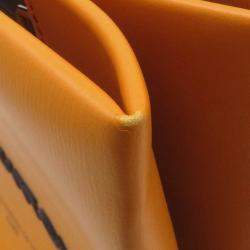 Pre Owned Louis Vuitton Shopper Tote Saffron Leather Size MM