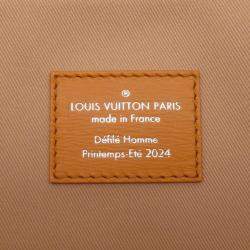 Pre Owned Louis Vuitton Shopper Tote Saffron Leather Size MM