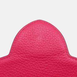 Pre Owned Louis Vuitton Capucines Pink Taurillon Leather Size BB