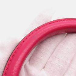 Pre Owned Louis Vuitton Capucines Pink Taurillon Leather Size BB