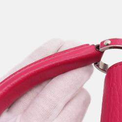 Pre Owned Louis Vuitton Capucines Pink Taurillon Leather Size BB