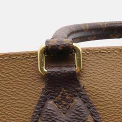 Pre Owned Louis Vuitton Onthego Red Monogram Monogram Reverse Canvas Monogram Giant Size MM