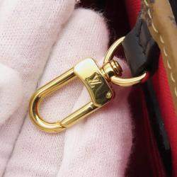 Pre Owned Louis Vuitton Onthego Red Monogram Monogram Reverse Canvas Monogram Giant Size MM