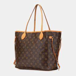 Pre Owned Louis Vuitton Brown Monogram Neverfull MM Bag