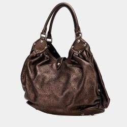 Pre Owned Louis Vuitton Brown Monogram Mahina XL Bag
