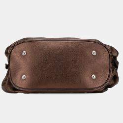 Pre Owned Louis Vuitton Brown Monogram Mahina XL Bag
