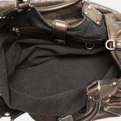 Pre Owned Louis Vuitton Brown Monogram Mahina XL Bag