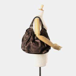 Pre Owned Louis Vuitton Brown Monogram Mahina XL Bag