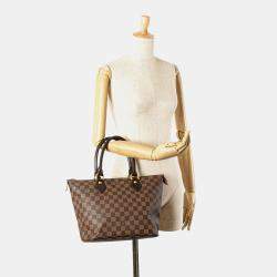 Pre Owned Louis Vuitton Brown Damier Ebene Saleya PM