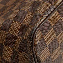 Pre Owned Louis Vuitton Brown Damier Ebene Saleya PM