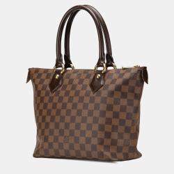 Pre Owned Louis Vuitton Brown Damier Ebene Saleya PM