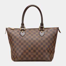 Pre Owned Louis Vuitton Brown Damier Ebene Saleya PM