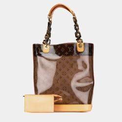 Pre Owned Louis Vuitton Brown Monogram Cabas Sac Ambre MM