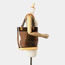Pre Owned Louis Vuitton Brown Monogram Cabas Sac Ambre MM