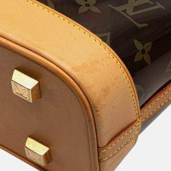 Pre Owned Louis Vuitton Brown Monogram Cabas Sac Ambre MM