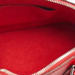 Pre Owned Louis Vuitton Coquelicot Epi Leather Alma BB Bag