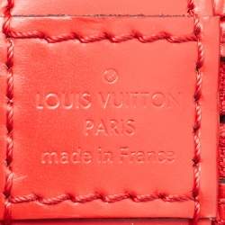 Pre Owned Louis Vuitton Coquelicot Epi Leather Alma BB Bag