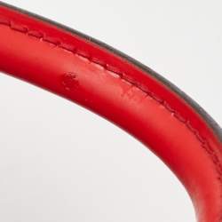 Pre Owned Louis Vuitton Coquelicot Epi Leather Alma BB Bag