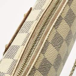 Pre Owned Louis Vuitton Damier Azur Canvas Eva Pochette Bag