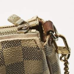 Pre Owned Louis Vuitton Damier Azur Canvas Eva Pochette Bag