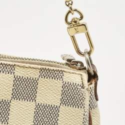 Pre Owned Louis Vuitton Damier Azur Canvas Eva Pochette Bag