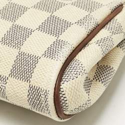 Pre Owned Louis Vuitton Damier Azur Canvas Eva Pochette Bag