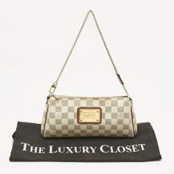 Pre Owned Louis Vuitton Damier Azur Canvas Eva Pochette Bag