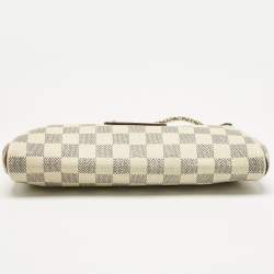 Pre Owned Louis Vuitton Damier Azur Canvas Eva Pochette Bag