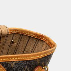 Pre Owned Louis Vuitton Brown Monogram Neverfull PM