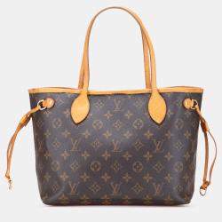 Pre Owned Louis Vuitton Brown Monogram Neverfull PM