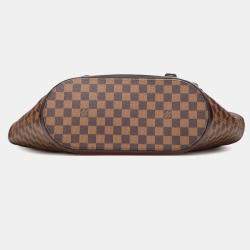 Pre Owned Louis Vuitton Brown Damier Ebene Manosque GM Bag