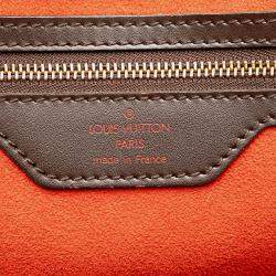 Pre Owned Louis Vuitton Brown Damier Ebene Manosque GM Bag