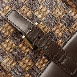 Pre Owned Louis Vuitton Brown Damier Ebene Manosque GM Bag