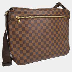Pre Owned Louis Vuitton Spencer Damier Ebene Laptop Shoulder Bag