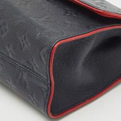 Pre Owned Louis Vuitton Marine Rouge Monogram Empreinte Leather Saint Sulpice PM Bag