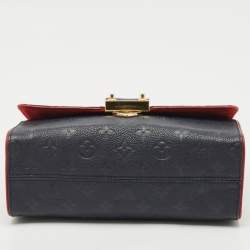 Pre Owned Louis Vuitton Marine Rouge Monogram Empreinte Leather Saint Sulpice PM Bag