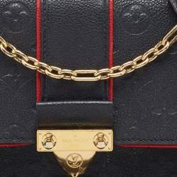 Pre Owned Louis Vuitton Marine Rouge Monogram Empreinte Leather Saint Sulpice PM Bag