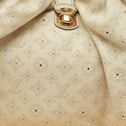 Pre Owned Louis Vuitton Lin Monogram Mahina Leather Surya XL Bag