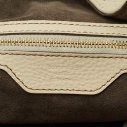 Pre Owned Louis Vuitton Lin Monogram Mahina Leather Surya XL Bag