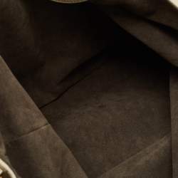 Pre Owned Louis Vuitton Lin Monogram Mahina Leather Surya XL Bag