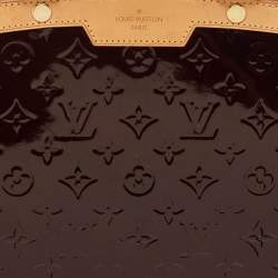 Pre Owned Louis Vuitton Amarante Monogram Vernis Brea GM Bag