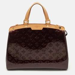 Pre Owned Louis Vuitton Amarante Monogram Vernis Brea GM Bag