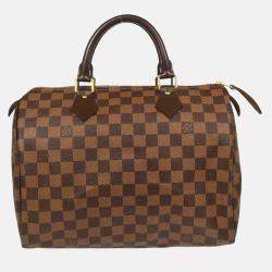 Pre Owned Louis Vuitton Speedy 30 Damier Canvas Handbag