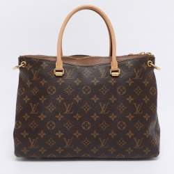 Pre Owned Louis Vuitton Monogram Canvas Pallas MM Bag