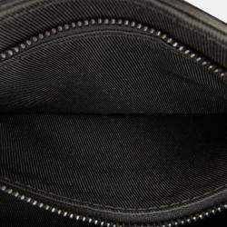 Pre Owned Louis Vuitton Steamer Wearable Wallet Black Monogram Leather Crossbody Bag