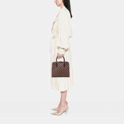 Pre Owned Louis Vuitton Brown Damier Ebene Triana